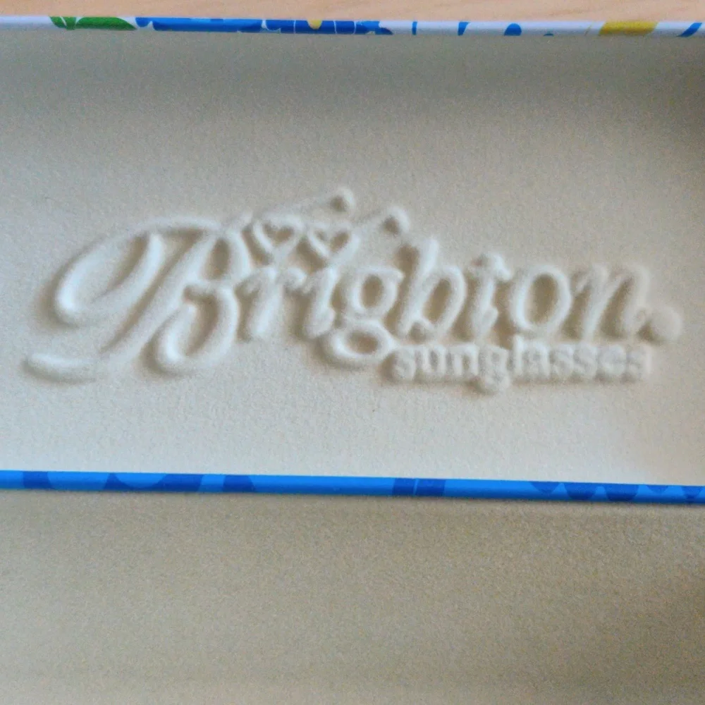 Brighton Hard Shell Blue and Green Floral Sunglasses Case